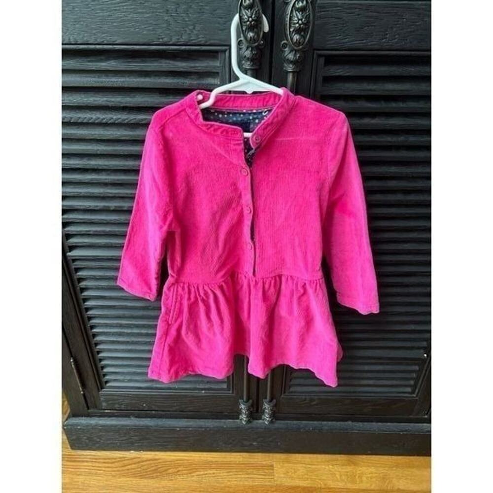 Joules pink corduroy dress size 4